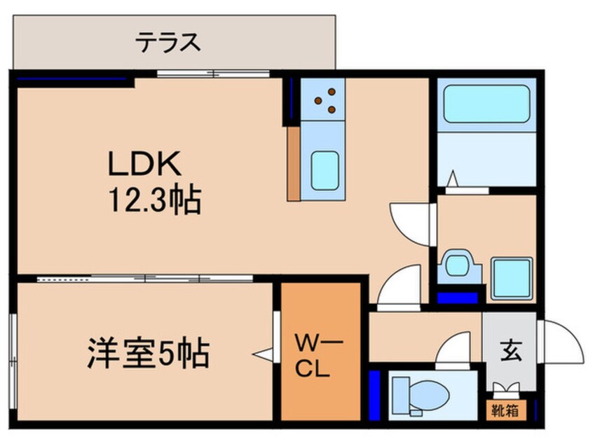 間取図 メゾンクレール瀬田北