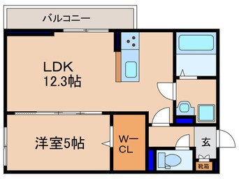 間取図 メゾンクレール瀬田北