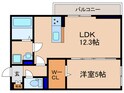 メゾンクレール瀬田北の間取図