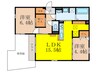クラシスト千里丘上 2LDKの間取り