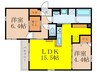 クラシスト千里丘上 2LDKの間取り