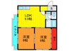 リアライズ古川橋 2LDKの間取り