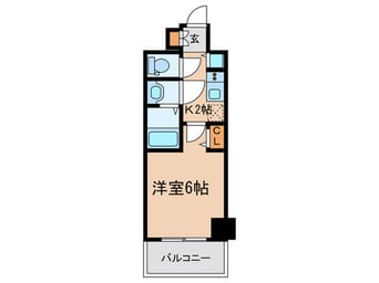 間取図 ﾗﾗﾌﾟﾚｲｽ阿波座駅前ﾌｪﾘｵ(1102)