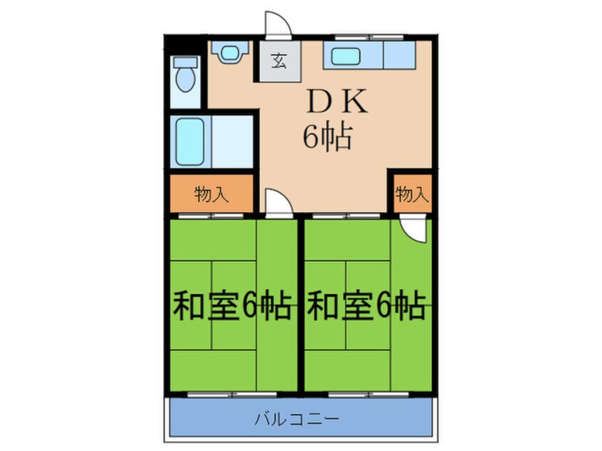 間取図 エコーハイツ