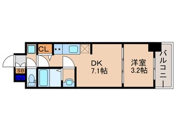 間取図 ﾌﾟﾚｻﾝｽTHE KYOTO吉祥院（103）