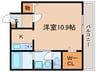 メゾン　エスコート 1Kの間取り