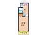 大隅芙蓉ハイツ 1Kの間取り