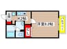 ヴェルドミール 1Kの間取り