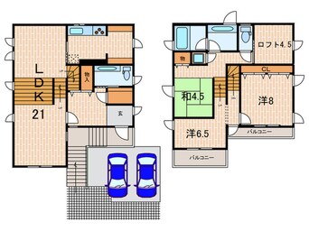 間取図 西宮サニ－ヒルズ１号