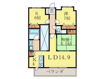 間取図 ユニーブル京都紫野