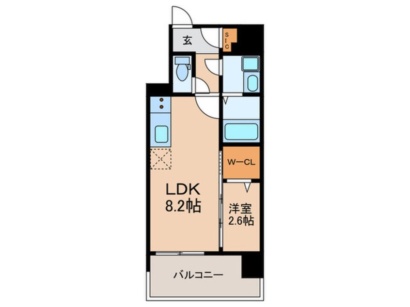 間取図 コンフォリア・リヴ南森町Ⅱ