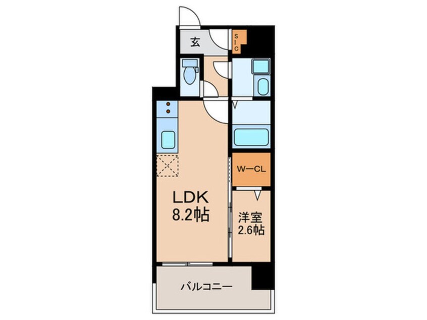 間取図 コンフォリア・リヴ南森町Ⅱ
