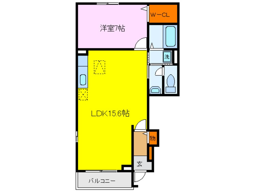 間取図 フォンテ－ヌ２番館