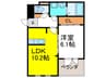 ウェルス暁 1LDKの間取り