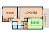トゥインクル Ⅱ 2LDKの間取り