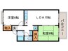 トゥインクル Ⅱ 2LDKの間取り