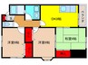 第2サンシャインホームズ 3DKの間取り
