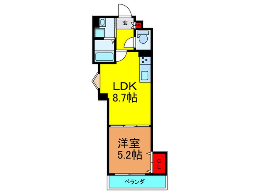 間取図 クリエオーレ東山町