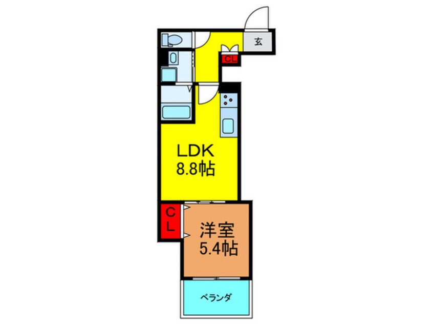 間取図 クリエオーレ東山町