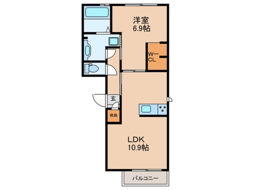 間取図 メゾンドフルールⅠ