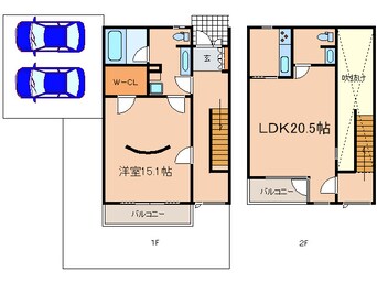 間取図 西宮サニ－ヒルズ９号１０号