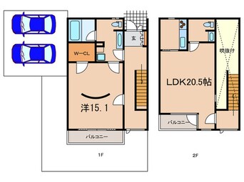 間取図 西宮サニ－ヒルズ９号１０号