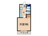 ドマ－レ平川 1Kの間取り