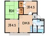 エクセルフォ－ 3DKの間取り