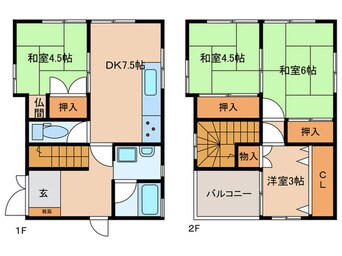 間取図 大久保町大窪戸建