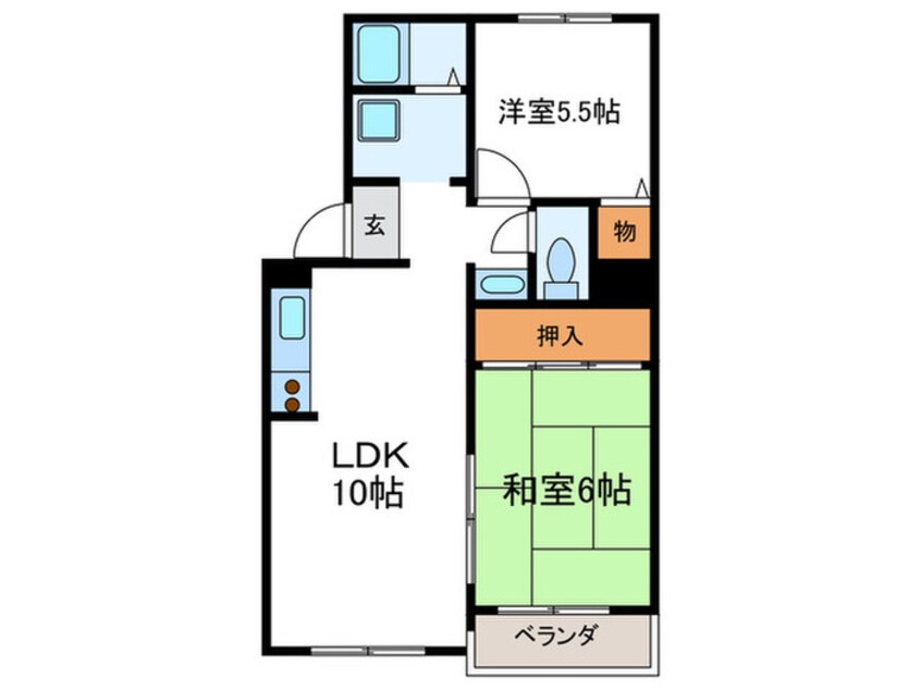 間取図 トリヴァンベール95