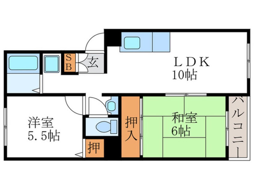 間取図 トリヴァンベール95