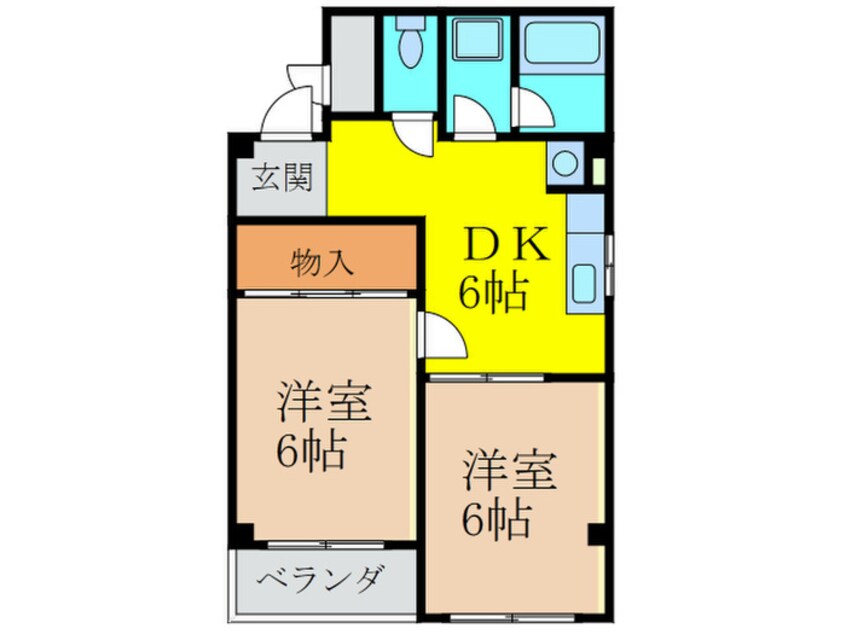 間取図 ハイツヒロ