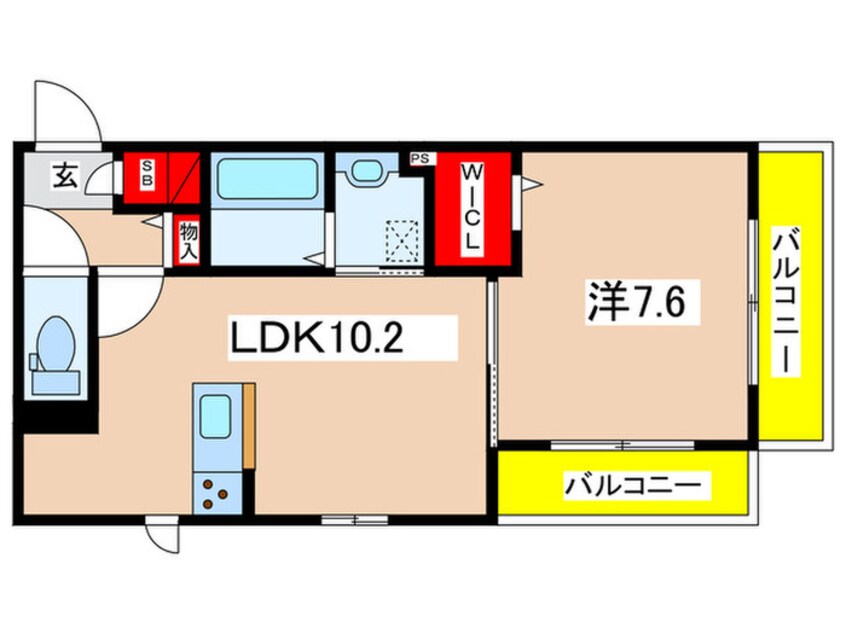 間取図 ラ・セゾン嵐山