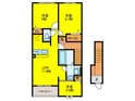 ポンテ　アルト　池上Aの間取図