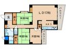 ｲﾝﾍﾟﾘｱﾙﾊﾟﾚｽ ﾘﾊﾞ-ｻｲﾄﾞ 3LDKの間取り