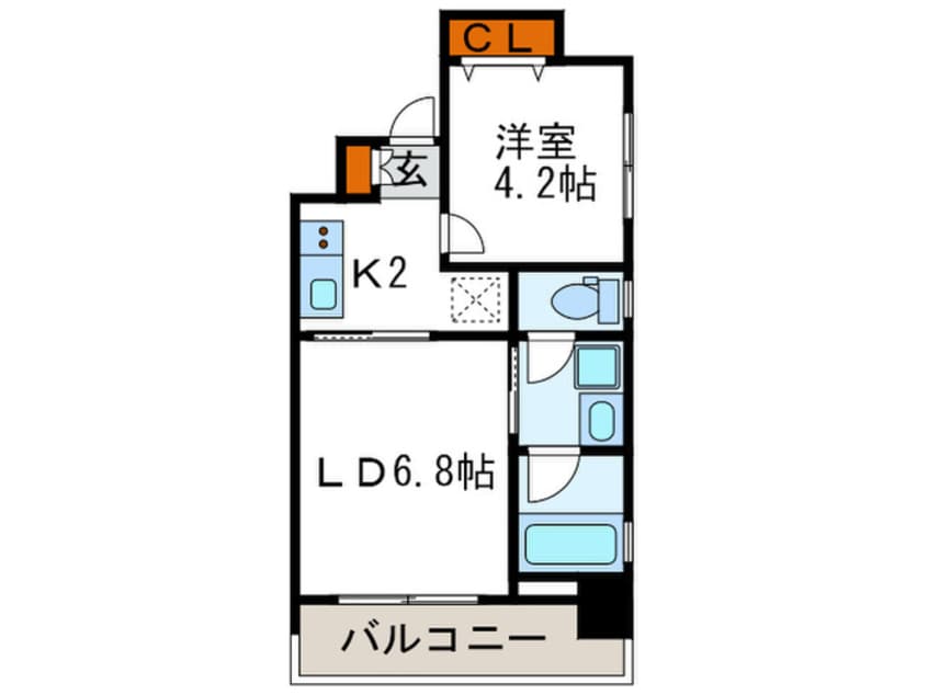 間取図 AMORE HOMMACHI ＷＥST