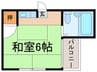 オクノプレイス 1Rの間取り
