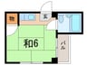オクノプレイス 1Rの間取り