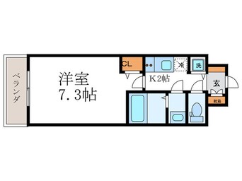 間取図 ｱｽｳﾞｪﾙ京都壬生WEST(207)