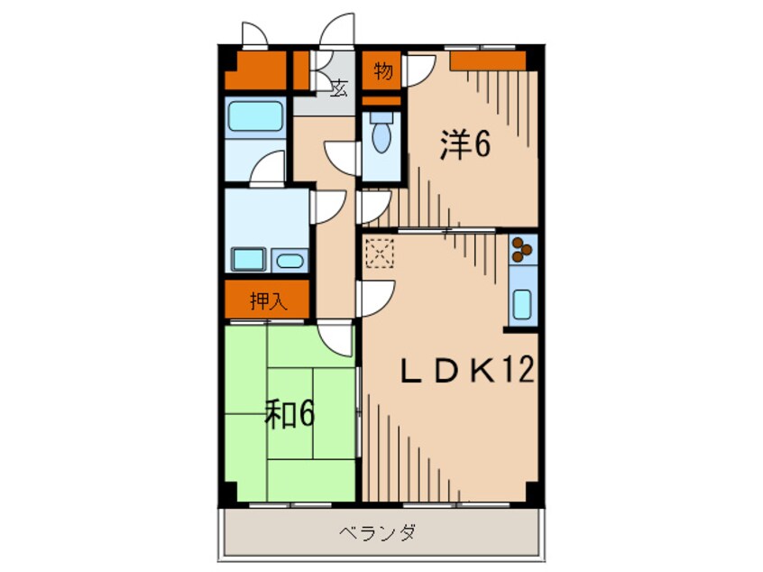 間取図 ソシア武庫川