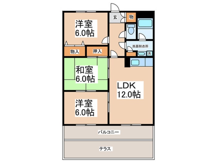 間取り図 ラフォーレ東貝