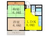 藤ハイツ 2LDKの間取り