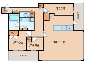 間取図 ｻﾞ･ﾊﾟｰｸﾊｳｽ中之島ﾀﾜｰ（1911）