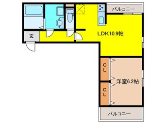 間取図 仮）エクラ宝塚