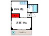 蛍ヶ池ホワイトマンション 1DKの間取り