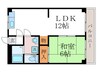 HOUSEくらもと 1LDKの間取り