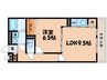 セジュ－ル神領 1LDKの間取り