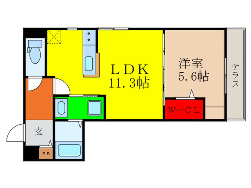 間取図 ブレッザ千里丘