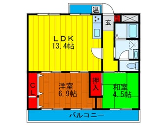 間取図 エル・セレーノ古川橋