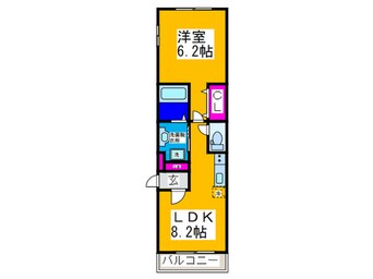 間取図 ボナール・ディアコート